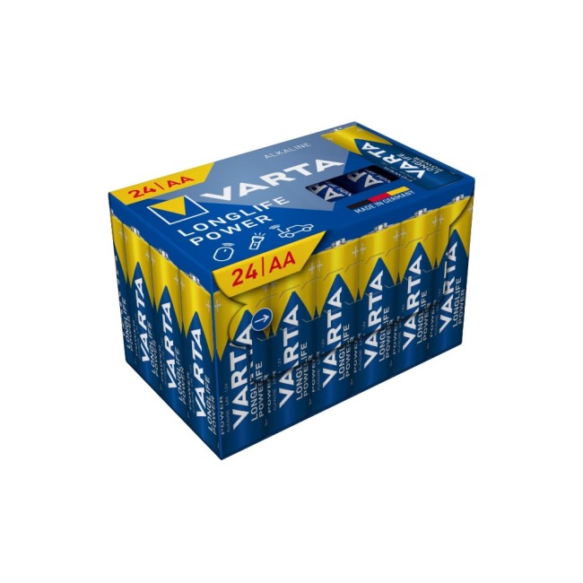Varta Pile Longlife Power AA CUBE24 , 24 Pièce/s Varta Pile Longlife Power AA CUBE24 , 24 Pièce/s