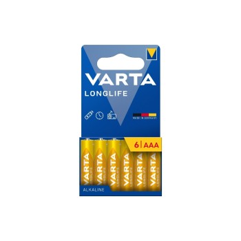 Varta Pile Longlife AAA , 6 Pièce/s Varta Pile Longlife AAA , 6 Pièce/s