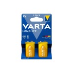 Varta Pile Longlife 9V , 2 Pièce/s