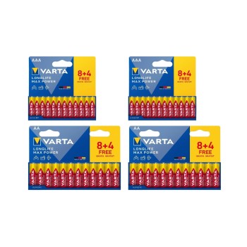 VARTA Longlife Max Power AA+AAA, 2x24 Stück, 4x Vollkartonverpackung