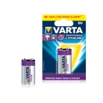 VARTA Lithium Batterie 9V Block, 1Stk, Kapazität 1200 mAh