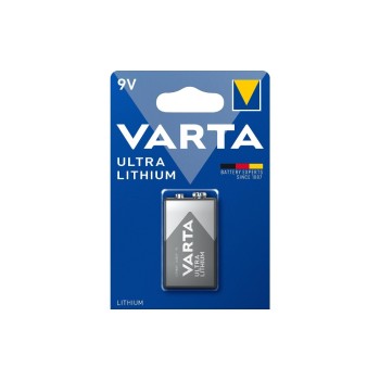 VARTA Lithium Batterie 9V Block, 1Stk, Kapazität 1200 mAh VARTA Lithium Batterie 9V Block, 1Stk, Kapazität 1200 mAh