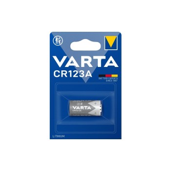 VARTA Lithium Batterie CR123A, 1Stk, Kapazität 1480 mAh VARTA Lithium Batterie CR123A, 1Stk, Kapazität 1480 mAh