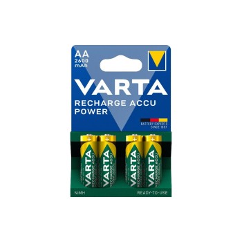 VARTA accu AA 2600mAh, emballage de 4 accus, NiMH, 1.2V VARTA accu AA 2600mAh, emballage de 4 accus, NiMH, 1.2V