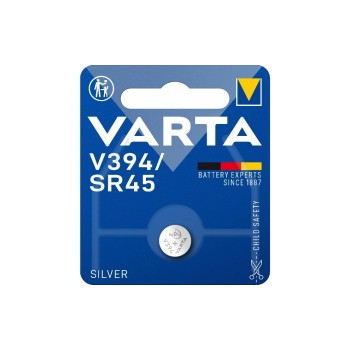 VARTA Knopfzelle V394, 1.55V, 1Stk, vergl. Typ 394/ SR45 VARTA Knopfzelle V394, 1.55V, 1Stk, vergl. Typ 394/ SR45