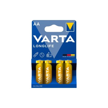 VARTA High LONGLIFE AA, 1.5V, 4Stk, vergl. Typ LR06, MIGNON, AM3, AA VARTA High LONGLIFE AA, 1.5V, 4Stk, vergl. Typ LR06, MIGNON, AM3, AA