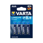 VARTA High Energy Batterie AAA, 1.5V, 4 pièces , équivalent LR03, MICRO, AM4, KA3, AAA