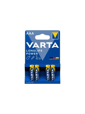 VARTA High Energy Battery AAA, 1.5V, 4 pieces, equivalent LR03, MICRO, AM4, KA3, AAA VARTA High Energy Battery AAA, 1.5V, 4 pieces, equivalent LR03, MICRO, AM4, KA3, AAA
