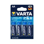 VARTA High Energy Batterie AA, 1.5V, 4 pièces, équivalent LR06, MIGNON, AM3, AA