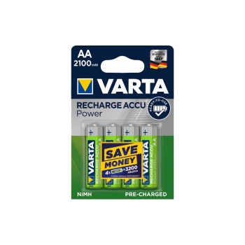 VARTA Power accu AA 2100mAh, 4 pièces, NiMH, 1.2V VARTA Power accu AA 2100mAh, 4 pièces, NiMH, 1.2V