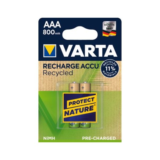 Varta Accumulateur Recharge Accu Recycled AAA 800mAh 800 mAh