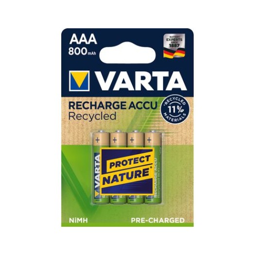 Varta Accumulateur Rechage Accu Recycled AAA 800 mAh 800 mAh