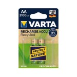 VARTA accu AA Recycled AA 2100mAh 2er-Pack, 2er Pack