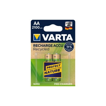 VARTA accu AA Recycled AA 2100mAh set de 2 pièces VARTA accu AA Recycled AA 2100mAh set de 2 pièces