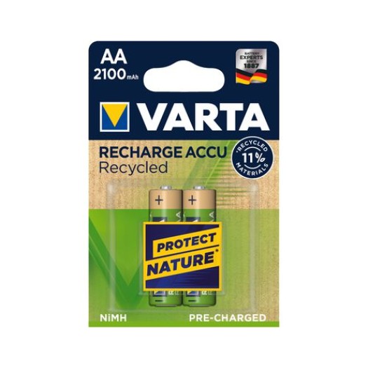 Varta Accumulateur Recharge Accu Recycled AA 2100 mAh 2100 mAh