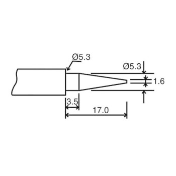 Velleman Ersatzspitze BIT C10N1, pour VTSSC10N-20N-30N Velleman Ersatzspitze BIT C10N1, pour VTSSC10N-20N-30N