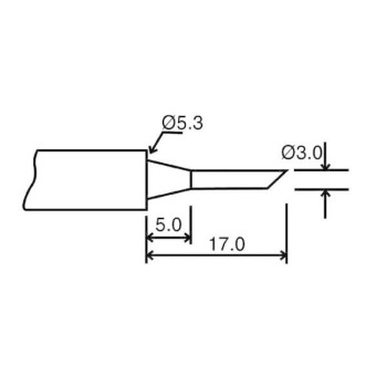 Velleman Ersatzspitze BIT C10N3, pour VTSSC10N-20N-30N Velleman Ersatzspitze BIT C10N3, pour VTSSC10N-20N-30N