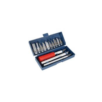 Ensemble de couteaux de précision Velleman VTK7, 13 pièces, pour usage intensif Ensemble de couteaux de précision Velleman VTK7, 13 pièces, pour usage intensif