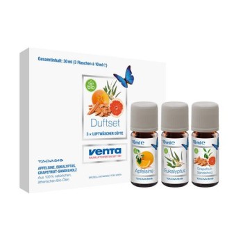 Venta Bio-Duftset 1, 3 x 10 ml, Apfelsine,Eukalyptus,Grapefruit