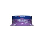 Verbatim DVD+R 8x Double Layer 8.5GB,25er S, mit Logo / Double Layer