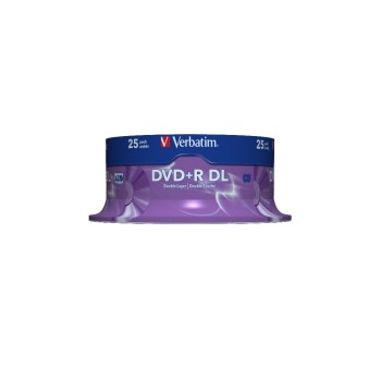 Verbatim DVD+R 8x Double Layer 8.5GB,25er S, mit Logo / Double Layer Verbatim DVD+R 8x Double Layer 8.5GB,25er S, mit Logo / Double Layer