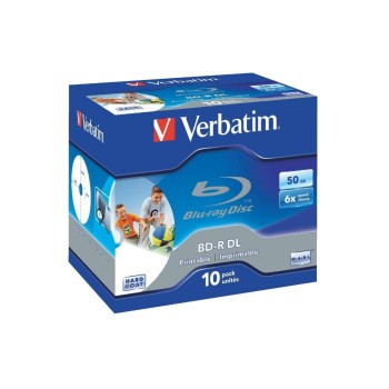 Verbatim BD-R 6x Dual Layer 50GB 10 Pck, Blu-ray Scratchguard plus, printable Verbatim BD-R 6x Dual Layer 50GB 10 Pck, Blu-ray Scratchguard plus, printable