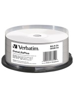 Verbatim BD-R 6x Dual Layer 50GB 25 Spindel, Blu-ray Scratchguard plus, printable