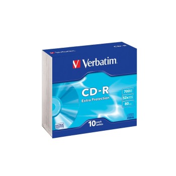 Verbatim CD-R 700MB 10-Pack Slimcase Verbatim CD-R 700MB 10-Pack Slimcase