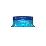 Verbatim CD-R 52x 80Min/700MB cake 25x, speed 52x, non pintable/with logo