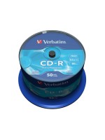 Verbatim CD-R 52x 80Min/700MB 50er Spindel, Bis 52-fach, m.Logo/n.bedruckbar