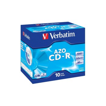 Verbatim CD-R 52x 80Min/700MB pack of 10, printable Verbatim CD-R 52x 80Min/700MB pack of 10, printable