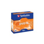 Verbatim DVD-R Medien 4.7GB,16x,5er Pack