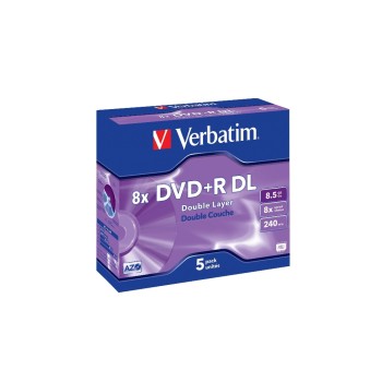 Verbatim DVD+R 8x Double Layer 8.5GB,5P. Verbatim DVD+R 8x Double Layer 8.5GB,5P.