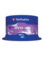 Verbatim DVD+R Medien 4.7GB,16x,50er Spind, n.bedruckbar / mit Logo, Scratch Resistant