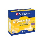 Verbatim DVD+RW 4x4.7GB 5er Pack