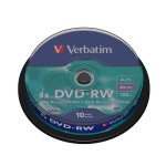 Verbatim DVD-RW 4.7GB, pack de 10 fuseau