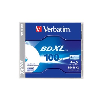 Verbatim BD-R 4x Single Layer 100GB 1-Pck., Blu-ray Super Hard Coat, printable,Jewel C. Verbatim BD-R 4x Single Layer 100GB 1-Pck., Blu-ray Super Hard Coat, printable,Jewel C.