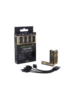 Verico LoopEnergy PRO AAA, USB-C, 750mAh, 1.5V 1125mWH, 750mAh, Akku Li-Ion, 4 Stk Verico LoopEnergy PRO AAA, USB-C, 750mAh, 1.5V 1125mWH, 750mAh, Akku Li-Ion, 4 Stk