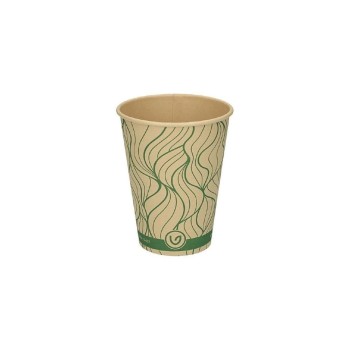 Verive Kaffeebecher Bambus 3dl, 1 Pack à 50 Stk. Braun/grün