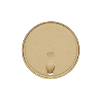 Verive Deckel Kaffeebecher Bambus 2 dl, 1 Pack à 50 Stk. Braun Trinkloch