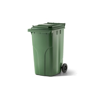 Verwo Kunststoffcontainer 240l, Grün, mit Deckel Verwo Kunststoffcontainer 240l, Grün, mit Deckel