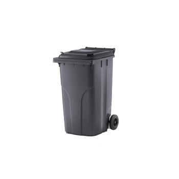 Verwo Kunststoffcontainer 240l, Anthrazit, mit Deckel Verwo Kunststoffcontainer 240l, Anthrazit, mit Deckel