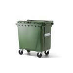 Verwo Conteneur en plastique avec couvercle 770 l, Vert