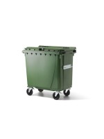 Verwo Kunststoffcontainer 770l, Grün, mit Deckel