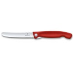 Victorinox Gemüsemesser 11cm faltbar rot, gerader Schliff