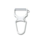 Victorinox Couteau économe Rapid avec une lame droite, Blanc