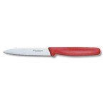 Victorinox Gemüsemesser 10cm rot, Wellenschliff, Mittelspitz