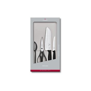 Victorinox Swiss Classic Messerset 4 teilig, 4- teilig schwarz