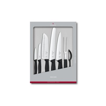 Victorinox Swiss Classic Messerset 7 teilig, 7-teiligschwarz