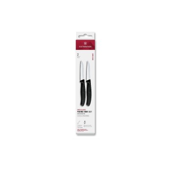 Victorinox Classic Gemüsemesser 8cm black , Set 2-teilig, gerader + Wellenschliff Victorinox Classic Gemüsemesser 8cm black , Set 2-teilig, gerader + Wellenschliff